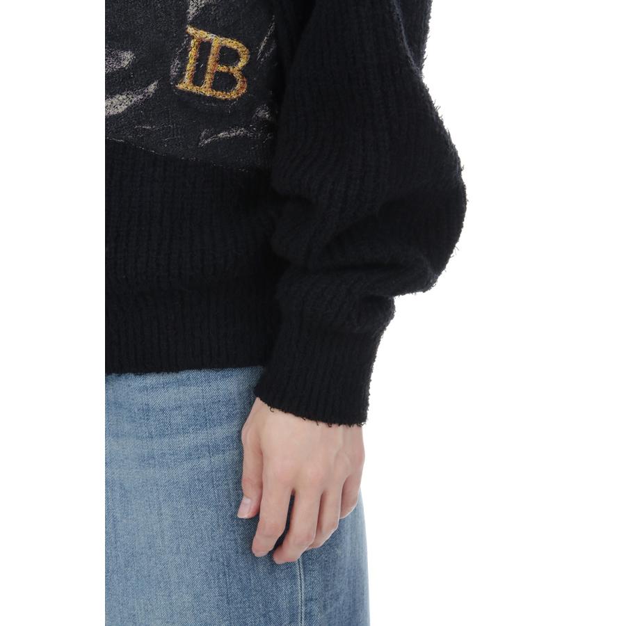 TROMPE L’OEIL EMBROIDERY HALF ZIP KNIT - BLACK (26AW56KN229) doublet(ダブレット) |  | 06