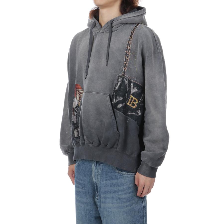 TROMPE L’OEIL EMBROIDERY HOODIE - BLACK (26AW07CS447) doublet(ダブレット) |  | 03