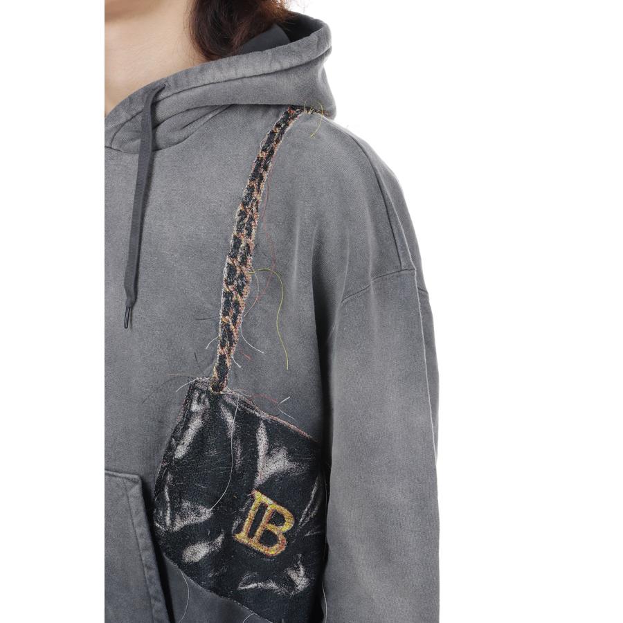 TROMPE L’OEIL EMBROIDERY HOODIE - BLACK (26AW07CS447) doublet(ダブレット) |  | 05