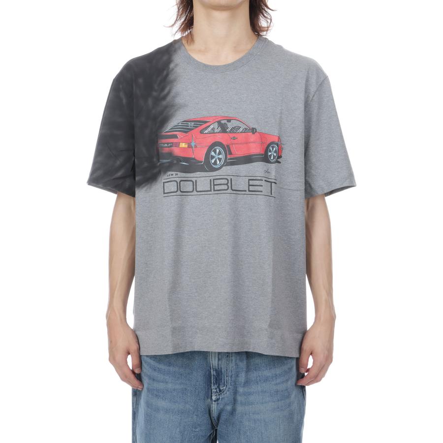 EXHAUST STAINED T-SHIRT - GREY (26AW44CS460) doublet(ダブレット) |  | 02