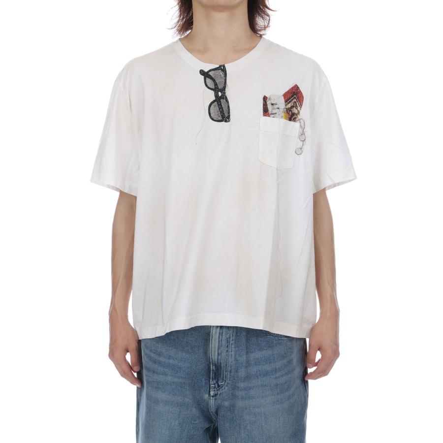 TROMPE L’OEIL EMBROIDERY T-SHIRT - WHIET (26AW43CS459) doublet(ダブレット) |  | 02