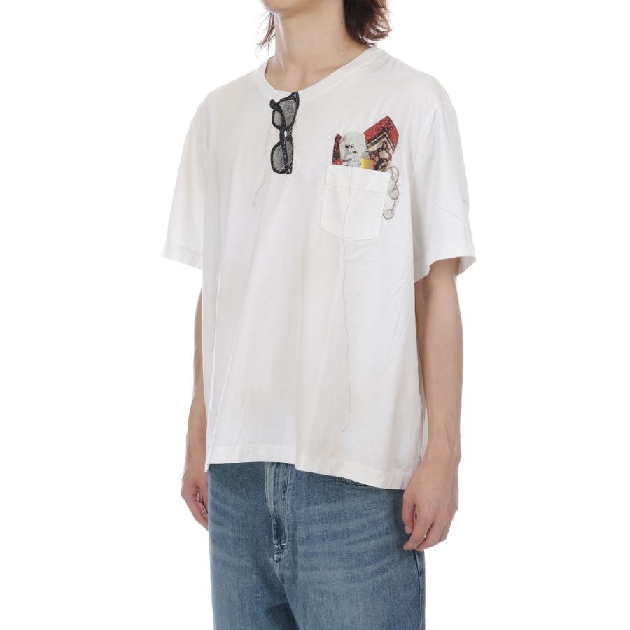 TROMPE L’OEIL EMBROIDERY T-SHIRT - WHIET (26AW43CS459) doublet(ダブレット) |  | 03