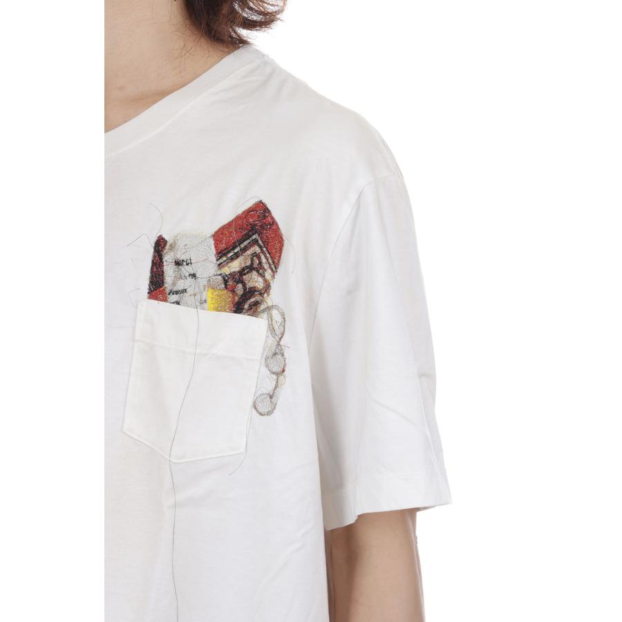TROMPE L’OEIL EMBROIDERY T-SHIRT - WHIET (26AW43CS459) doublet(ダブレット) |  | 05
