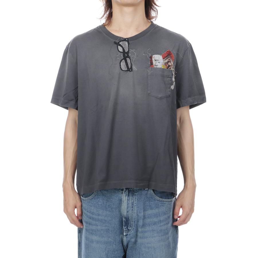 TROMPE L’OEIL EMBROIDERY T-SHIRT - BLACK (26AW43CS459) doublet(ダブレット) |  | 02