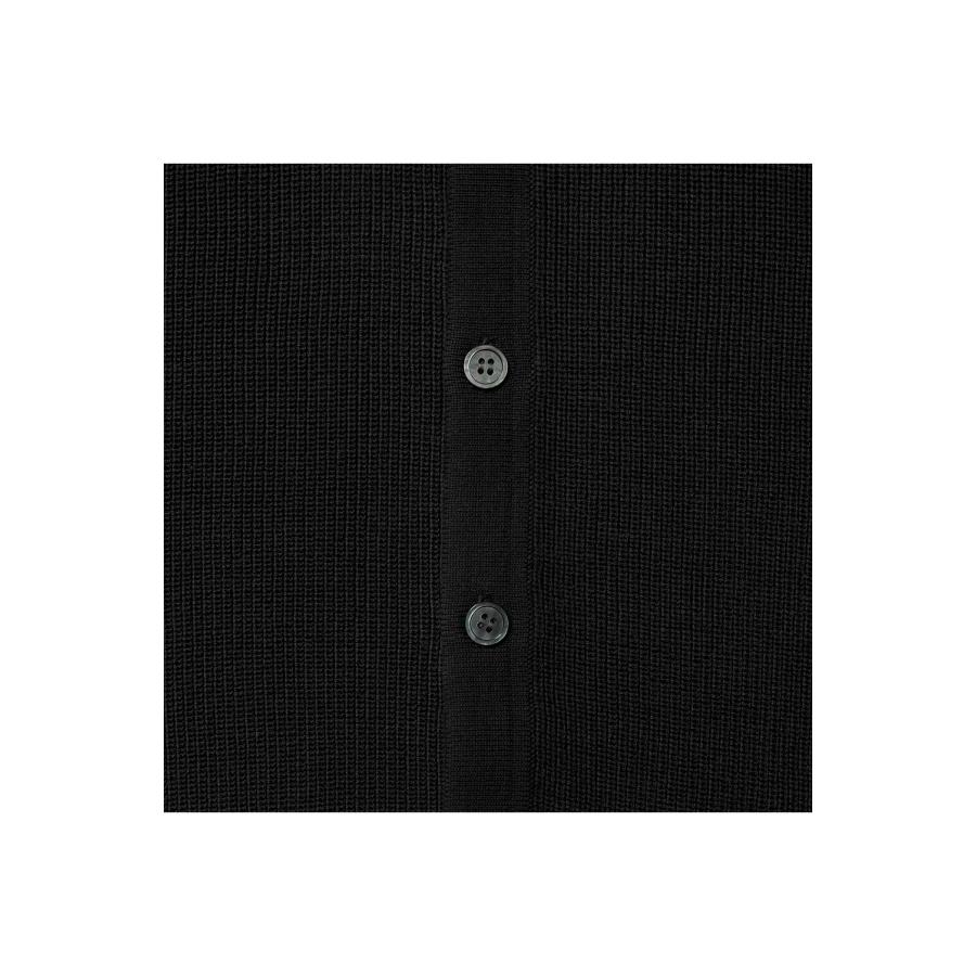 COLLARED KNIT MAFIA SHIRT - Black (26FW-MS10-022) MAGIC STICK(マジックスティック) | MAGIC STICK | 03