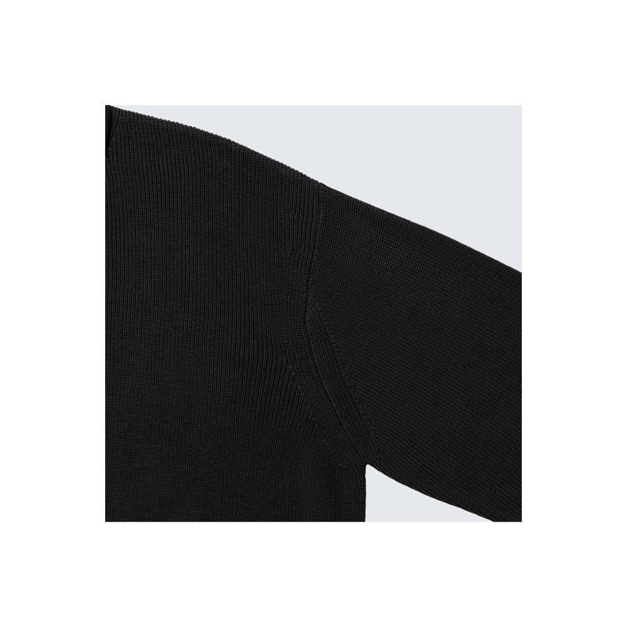 COLLARED KNIT MAFIA SHIRT - Black (26FW-MS10-022) MAGIC STICK(マジックスティック) | MAGIC STICK | 04
