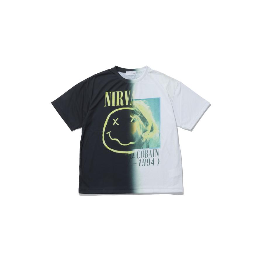 Gradation Printed T-shirts (S/S) - BLACKxWHITE (26-2208) TOLQ(トルク) | 