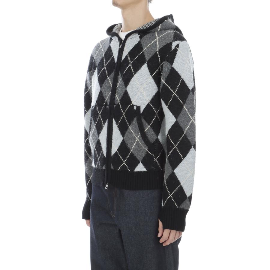 KENT ZIP UP HOODIE - GRAPHITE ARGYLE (NM-3000-GA-2) NO MAINTENANCE(ノー メンテナンス) |  | 03