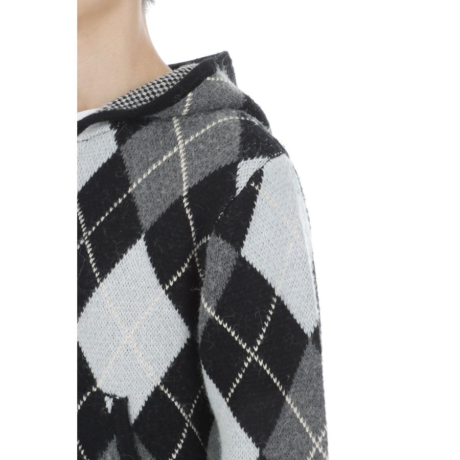 KENT ZIP UP HOODIE - GRAPHITE ARGYLE (NM-3000-GA-2) NO MAINTENANCE(ノー メンテナンス) |  | 05
