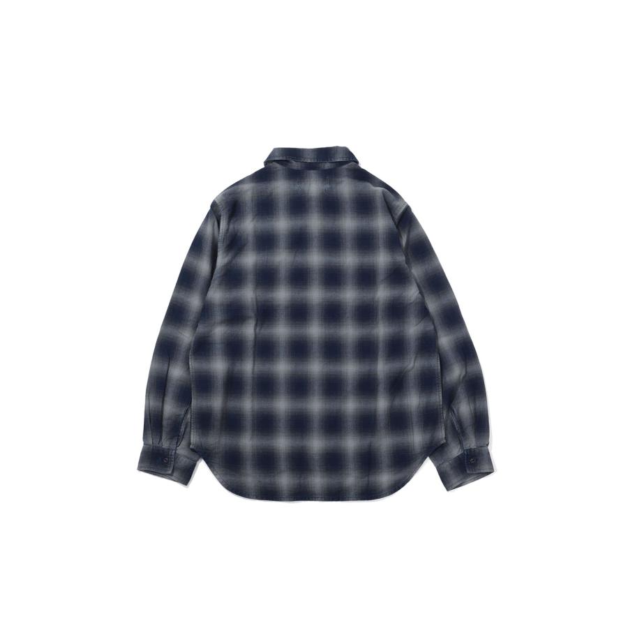 【P5倍】Indigo Ombre Check Shirts - BLUE (RN31393080) Remi Relief(レミレリーフ) |  | 01