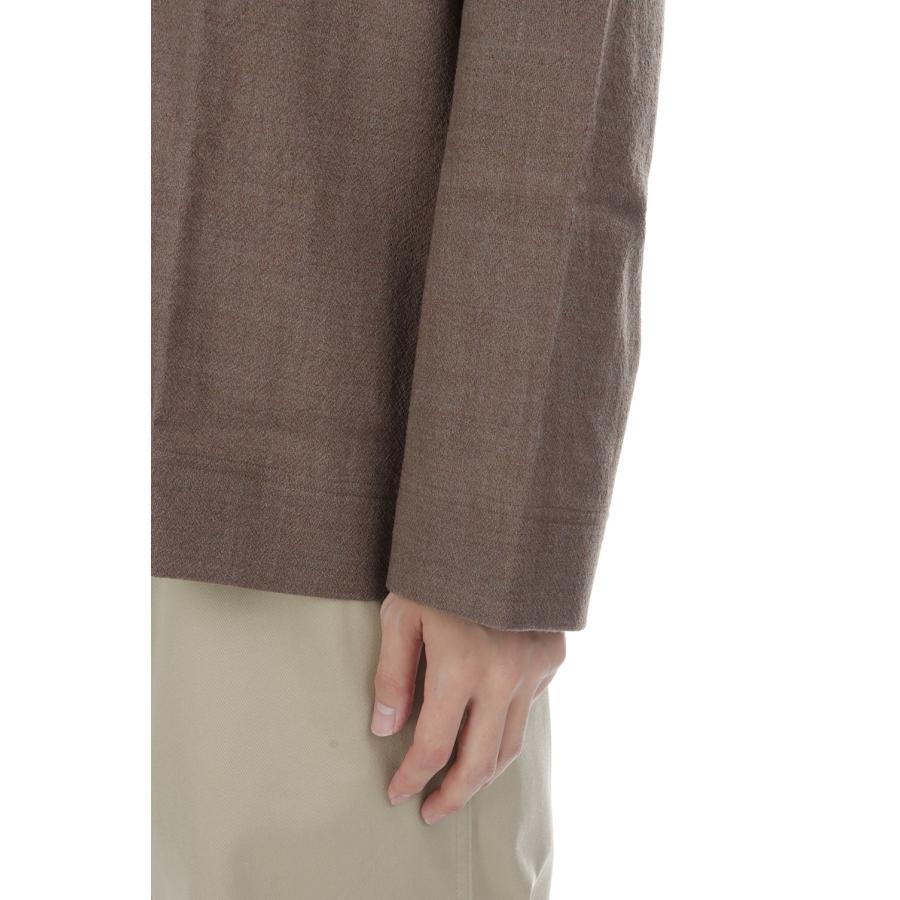 WOOL PAJAMA SHIRTS - BROWN (263-60302) Universal Products(ユニバーサルプロダクツ) |  | 05