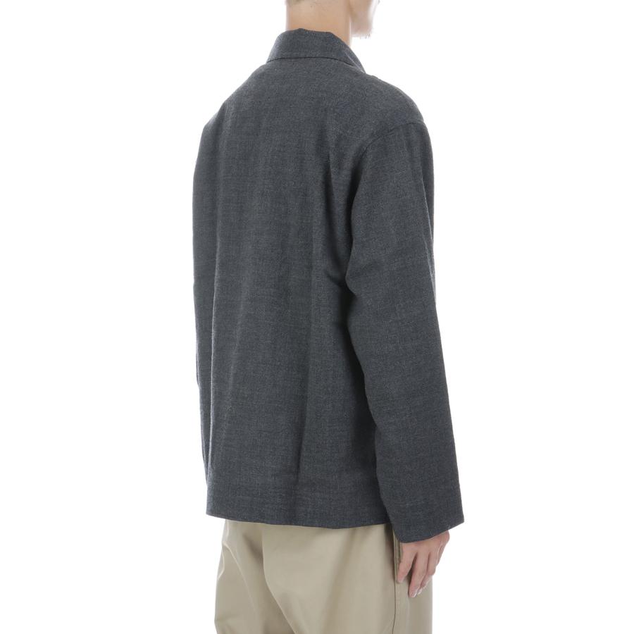 WOOL PAJAMA SHIRTS - CHARCOAL (263-60302) Universal Products(ユニバーサルプロダクツ) |  | 03