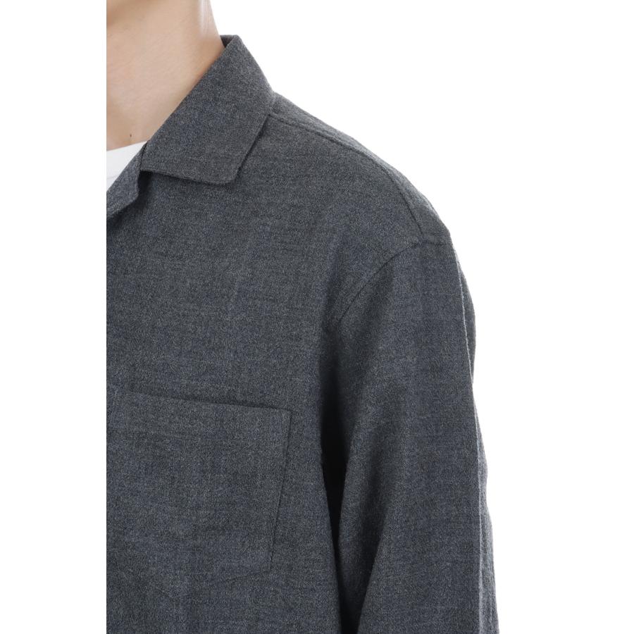 WOOL PAJAMA SHIRTS - CHARCOAL (263-60302) Universal Products(ユニバーサルプロダクツ) |  | 04
