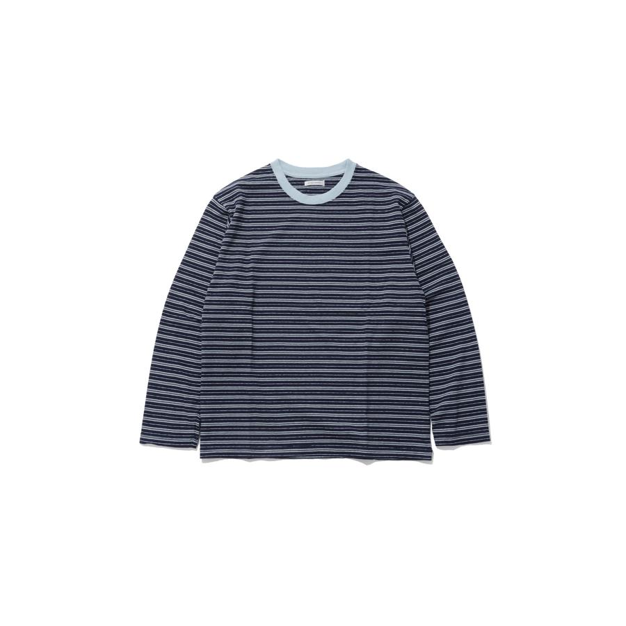 ORIGINAL BORDER L/S T-SHIRTS - NAVY (263-60104) Universal Products(ユニバーサルプロダクツ) | 