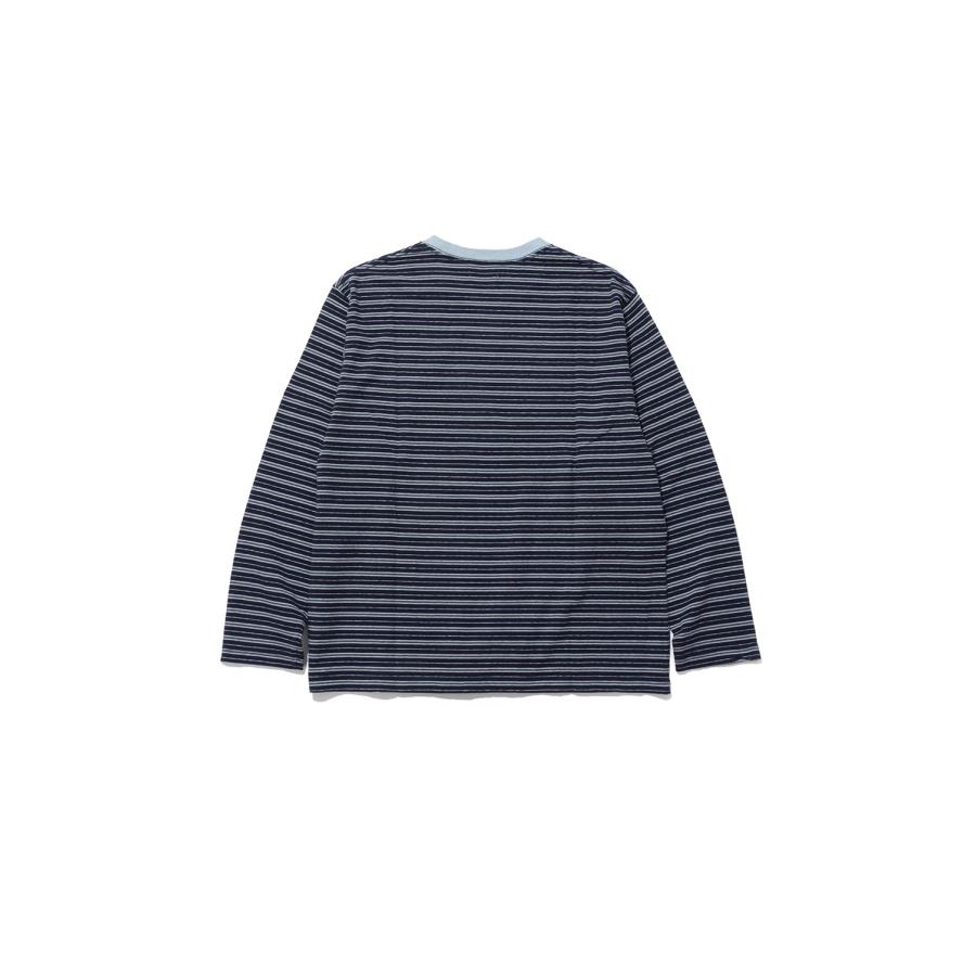 ORIGINAL BORDER L/S T-SHIRTS - NAVY (263-60104) Universal Products(ユニバーサルプロダクツ) |  | 01