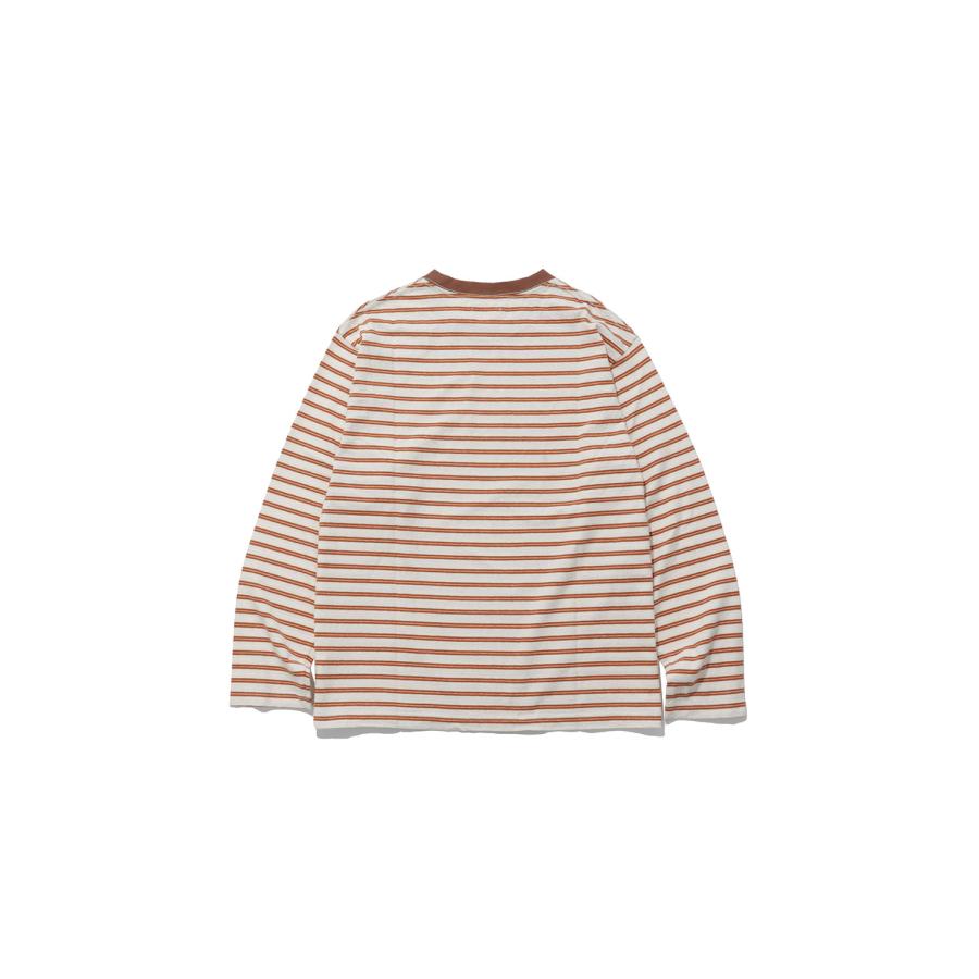 ORIGINAL BORDER L/S T-SHIRTS - ORANGE (263-60104) Universal Products(ユニバーサルプロダクツ) |  | 01