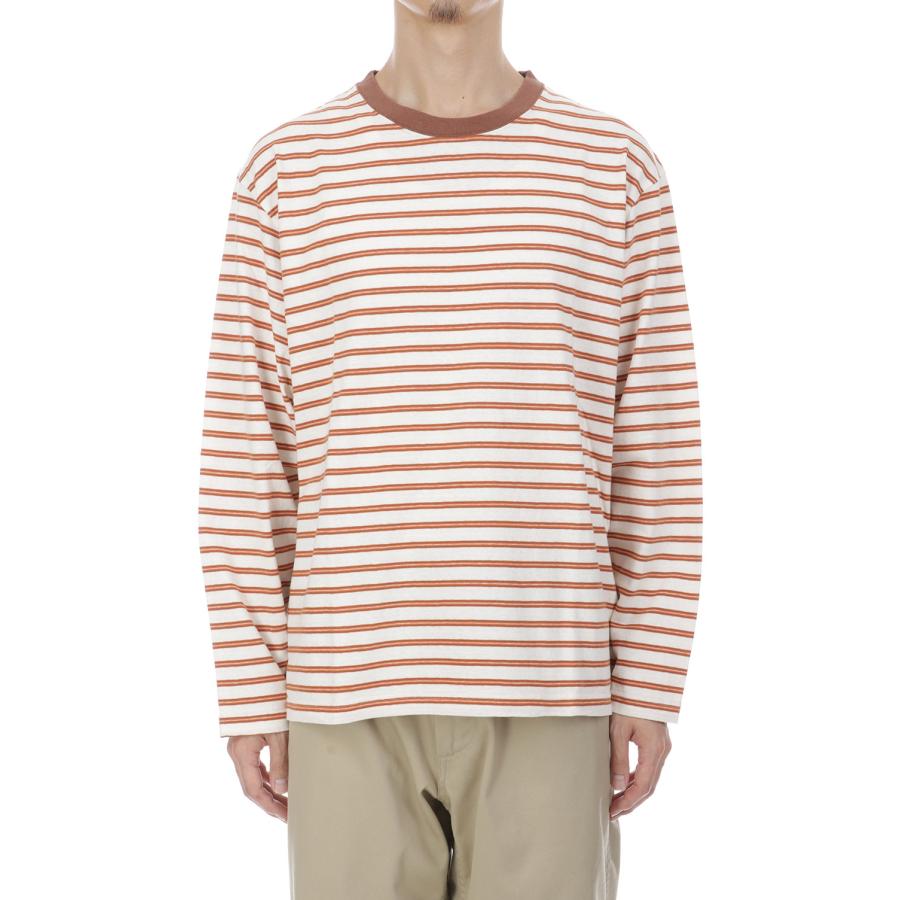 ORIGINAL BORDER L/S T-SHIRTS - ORANGE (263-60104) Universal Products(ユニバーサルプロダクツ) |  | 02