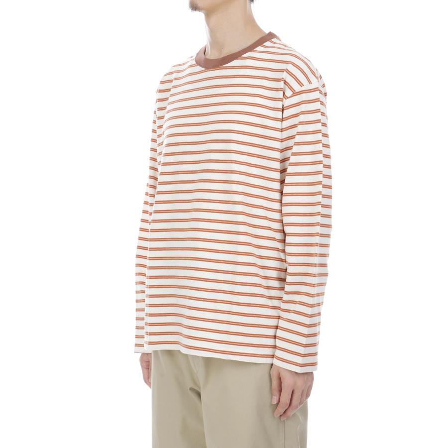 ORIGINAL BORDER L/S T-SHIRTS - ORANGE (263-60104) Universal Products(ユニバーサルプロダクツ) |  | 03