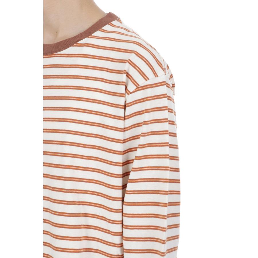 ORIGINAL BORDER L/S T-SHIRTS - ORANGE (263-60104) Universal Products(ユニバーサルプロダクツ) |  | 05