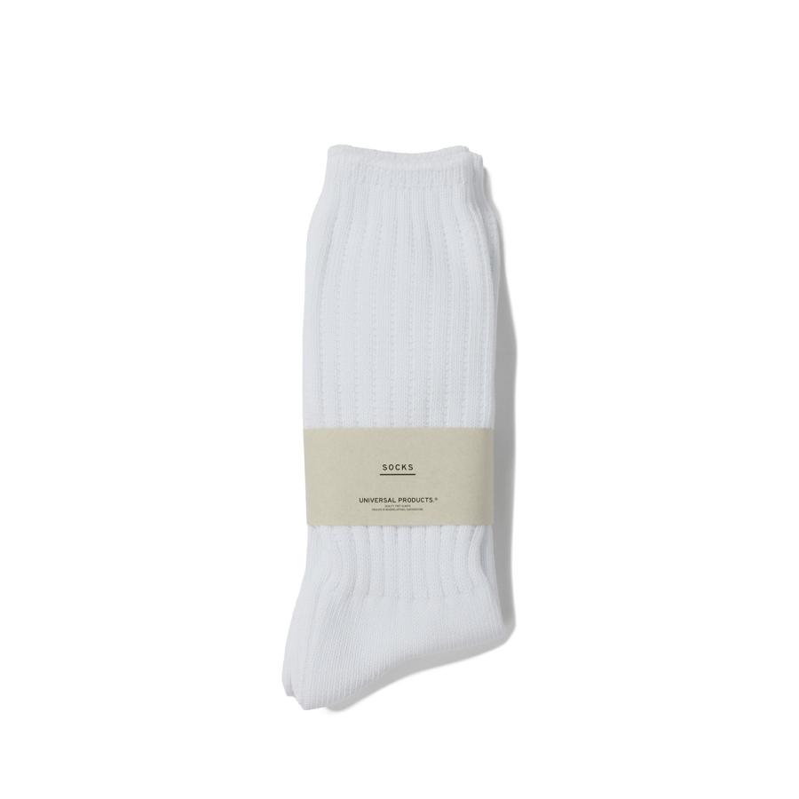2P LONG SOCKS(LOOSE) - WHITE (253-60910) Universal Products(ユニバーサルプロダクツ) | 