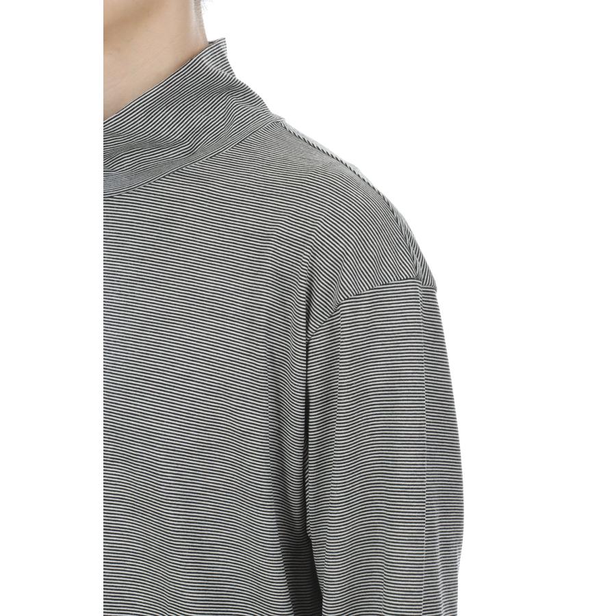 WOOL BORDER JERSEY TURTLE NECK - BLACK (263-60109) Universal Products(ユニバーサルプロダクツ) |  | 04
