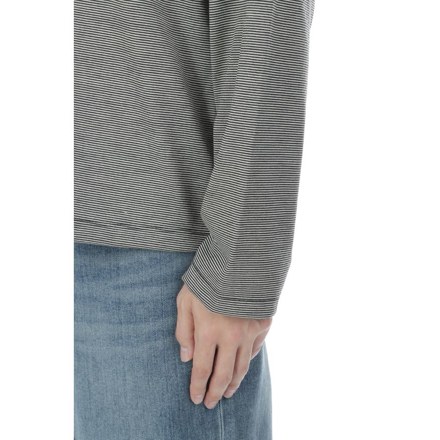 WOOL BORDER JERSEY TURTLE NECK - BLACK (263-60109) Universal Products(ユニバーサルプロダクツ) |  | 05