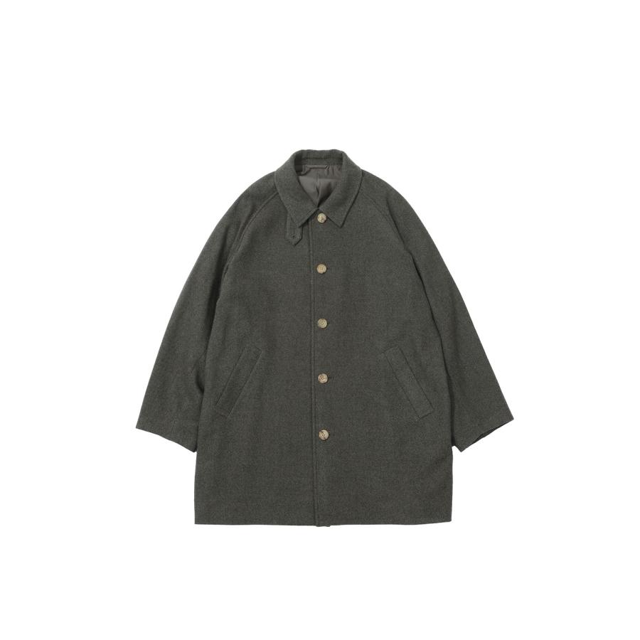 LAMB WOOL CAR COAT - KHAKI (263-60701) Universal Products(ユニバーサルプロダクツ) | 