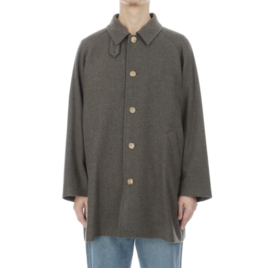 LAMB WOOL CAR COAT - KHAKI (263-60701) Universal Products(ユニバーサルプロダクツ) |  | 02