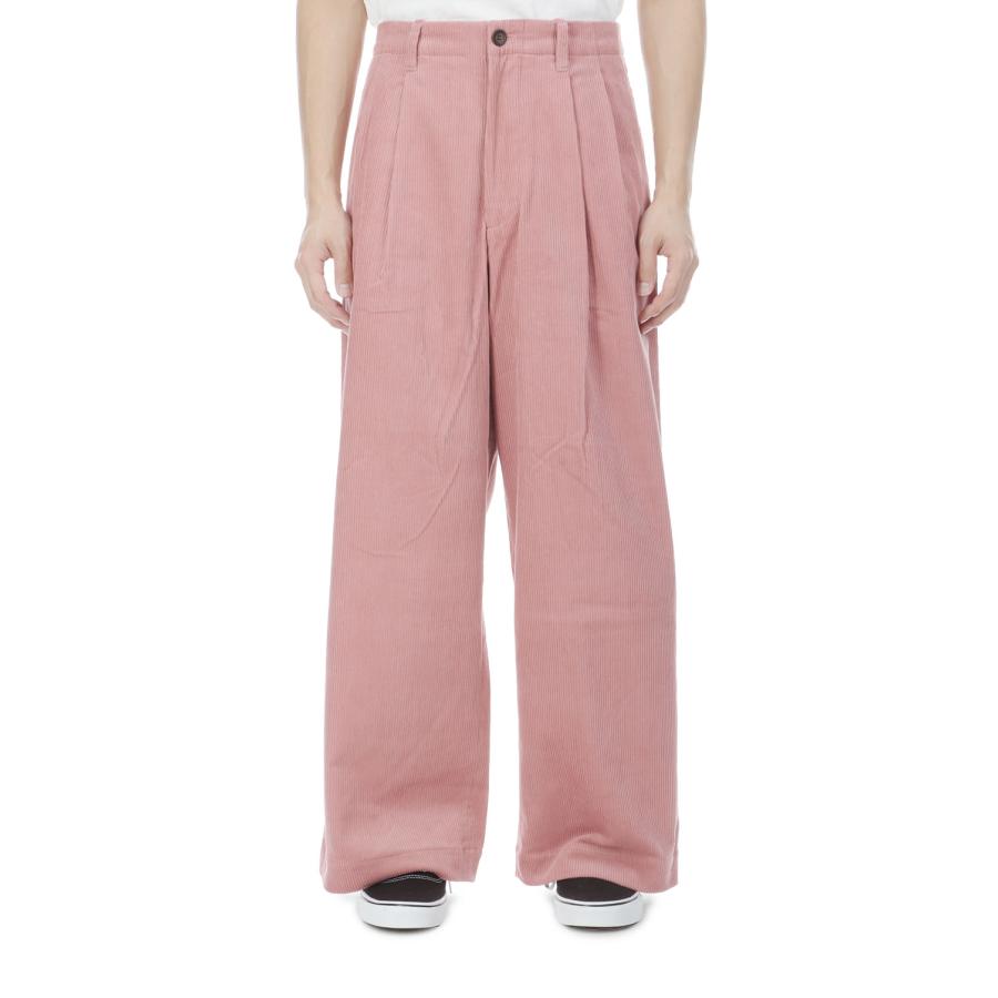2TUCK WIDE CORDUROY TROUSERS - PINK (263-60505) Universal Products(ユニバーサルプロダクツ) |  | 01