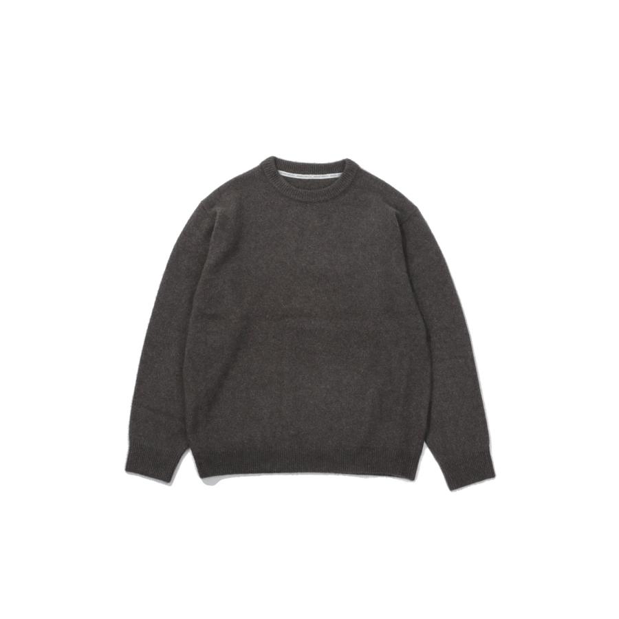 FOX CREW NECK KNIT - BROWN (263-60201) Universal Products(ユニバーサルプロダクツ) | 