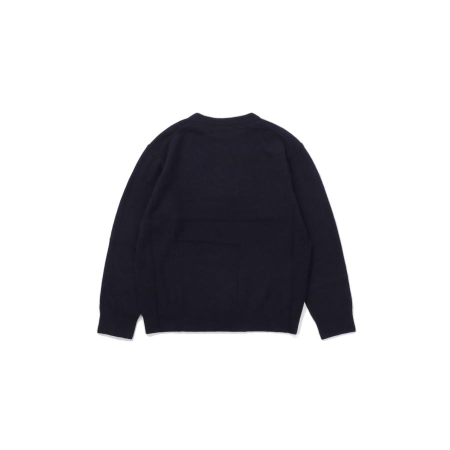 FOX CREW NECK KNIT - BLACK (263-60201) Universal Products(ユニバーサルプロダクツ) |  | 01