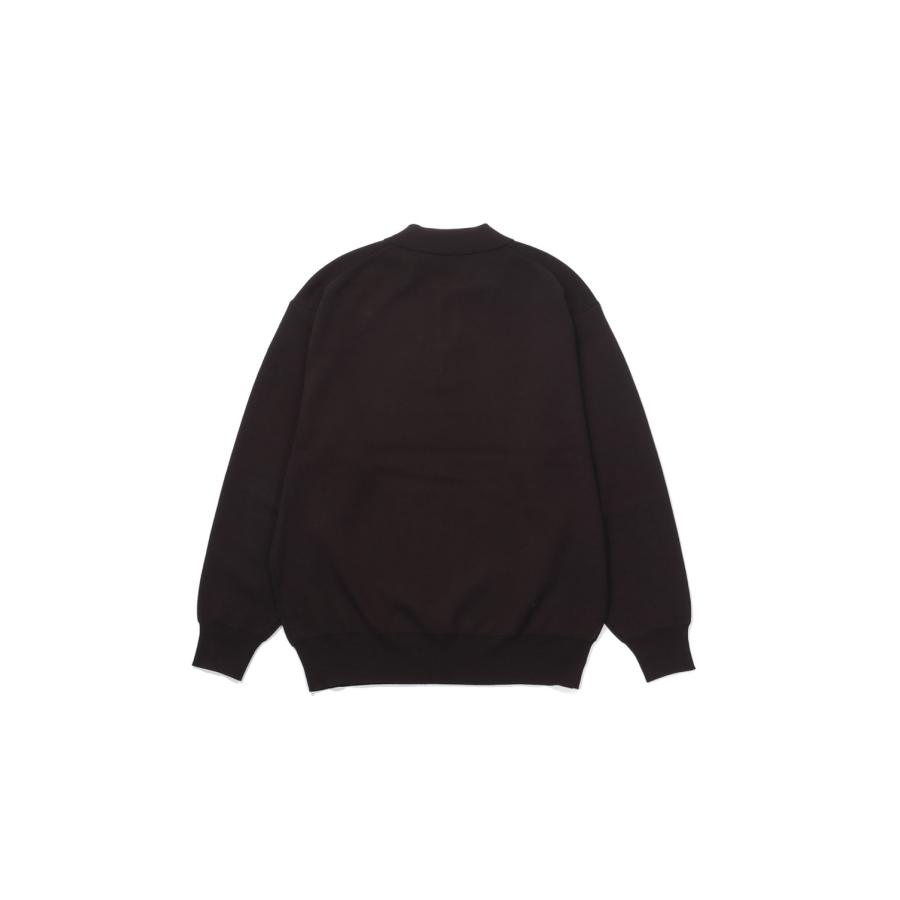 HIGH GAUGE KNIT POLO - BROWN (263-60203) Universal Products(ユニバーサルプロダクツ) |  | 01