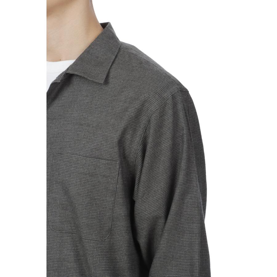Micro Plaid Open Collar Shirt - Grey (SD26F-SH02) SEDAN ALL PURPOSE(セダン オール パーパス) |  | 10
