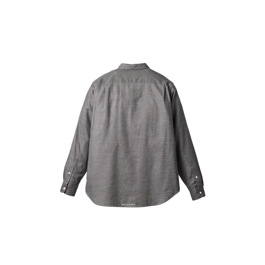 Micro Plaid Open Collar Shirt - Grey (SD26F-SH02) SEDAN ALL PURPOSE(セダン オール パーパス) |  | 01