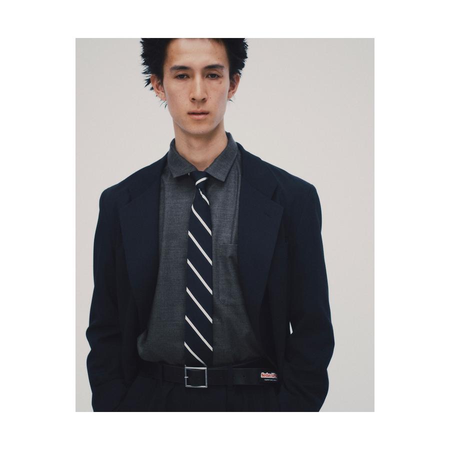 Micro Plaid Open Collar Shirt - Grey (SD26F-SH02) SEDAN ALL PURPOSE(セダン オール パーパス) |  | 03