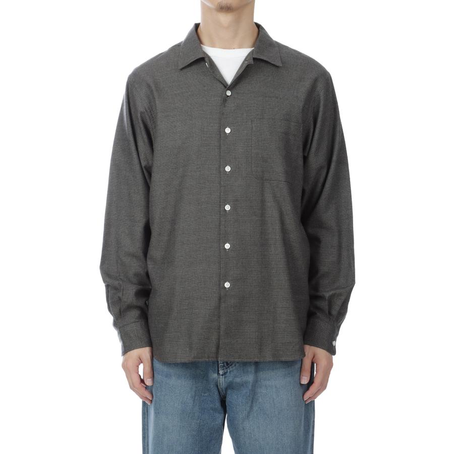 Micro Plaid Open Collar Shirt - Grey (SD26F-SH02) SEDAN ALL PURPOSE(セダン オール パーパス) |  | 06