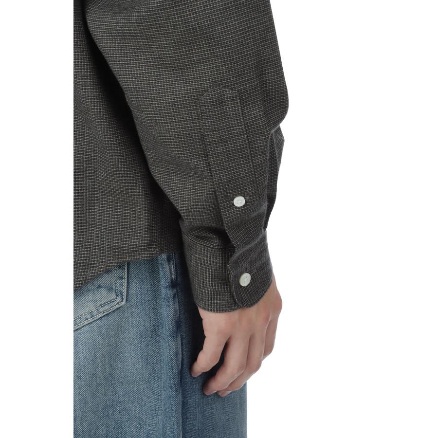Micro Plaid Open Collar Shirt - Grey (SD26F-SH02) SEDAN ALL PURPOSE(セダン オール パーパス) |  | 09