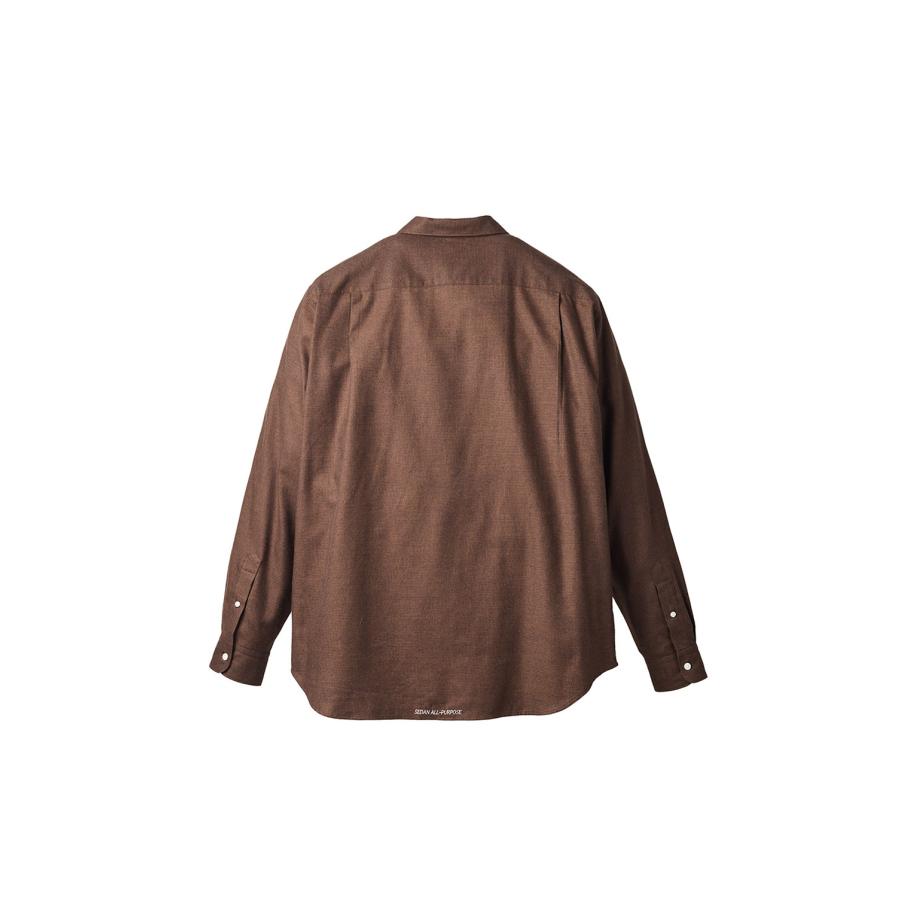 Micro Plaid Open Collar Shirt - Brown (SD26F-SH02) SEDAN ALL PURPOSE(セダン オール パーパス) |  | 01