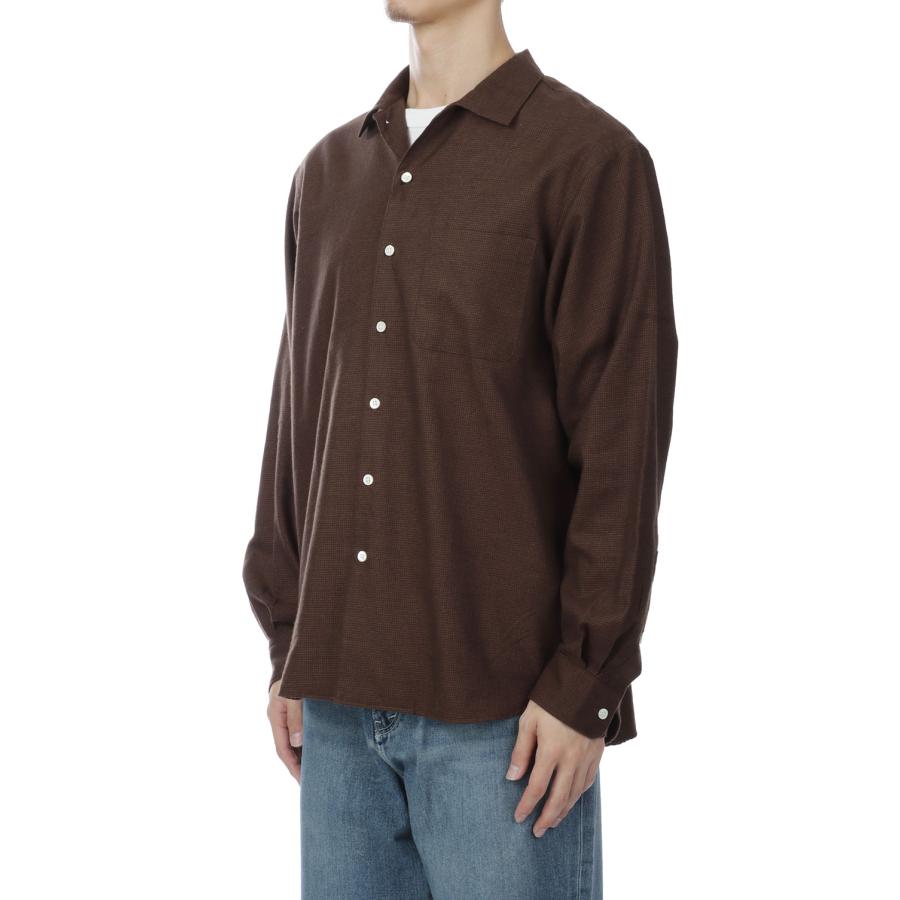 Micro Plaid Open Collar Shirt - Brown (SD26F-SH02) SEDAN ALL PURPOSE(セダン オール パーパス) |  | 05