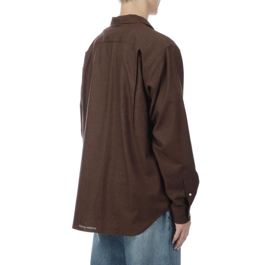 Micro Plaid Open Collar Shirt - Brown (SD26F-SH02) SEDAN ALL PURPOSE(セダン オール パーパス) |  | 06