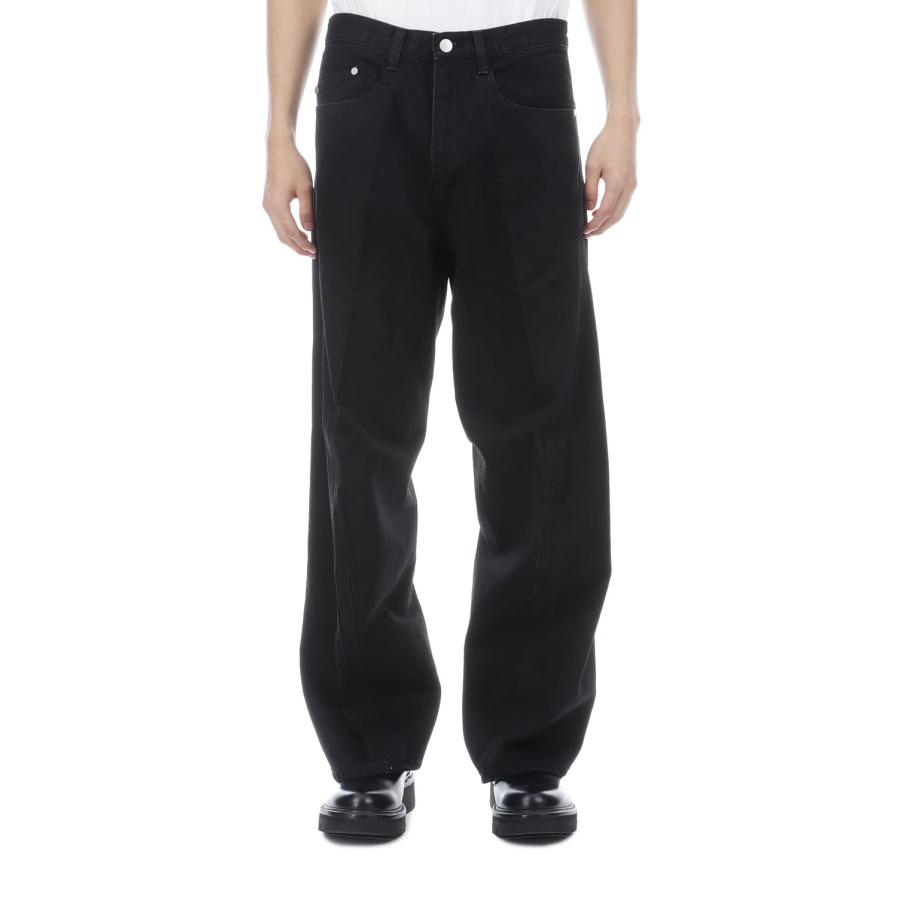 3D TWISTED WIDE LEG JEANS - FADED BLACK (NF251P14C) NVRFRGT(ネヴァーフォーゲット) |  | 02