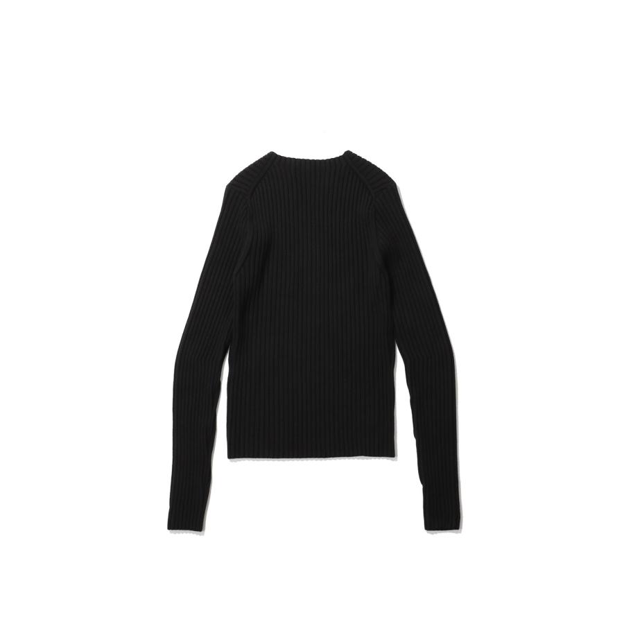 FITTED RIBBED TOP - BLACK (NF262K01) NVRFRGT(ネヴァーフォーゲット) |  | 01