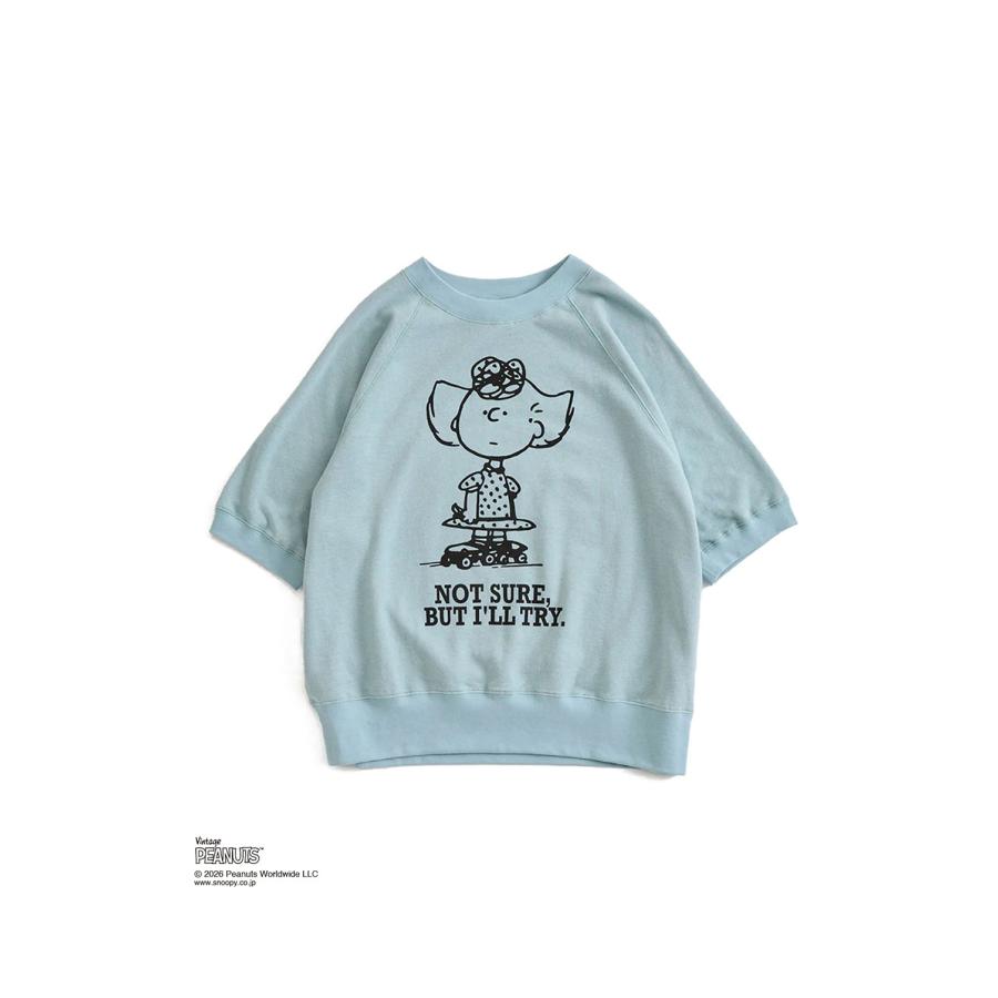 PEANUTS HALF SLEEVE SWEATSHIRT - 81 LIGHT BLUE (26MMSCU17) Shinzone(シンゾーン) | THE SHINZONE