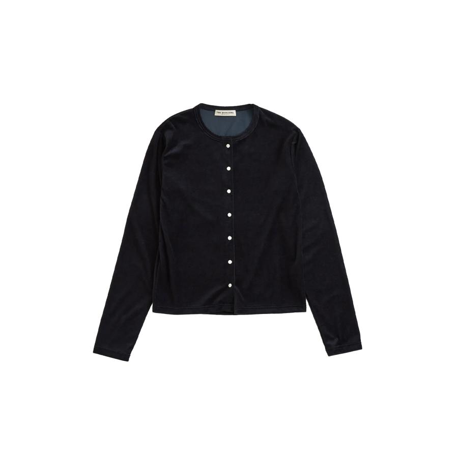 VELOUR CARDIGAN - 85 NAVY (26AMSCU05) Shinzone(シンゾーン) | THE SHINZONE