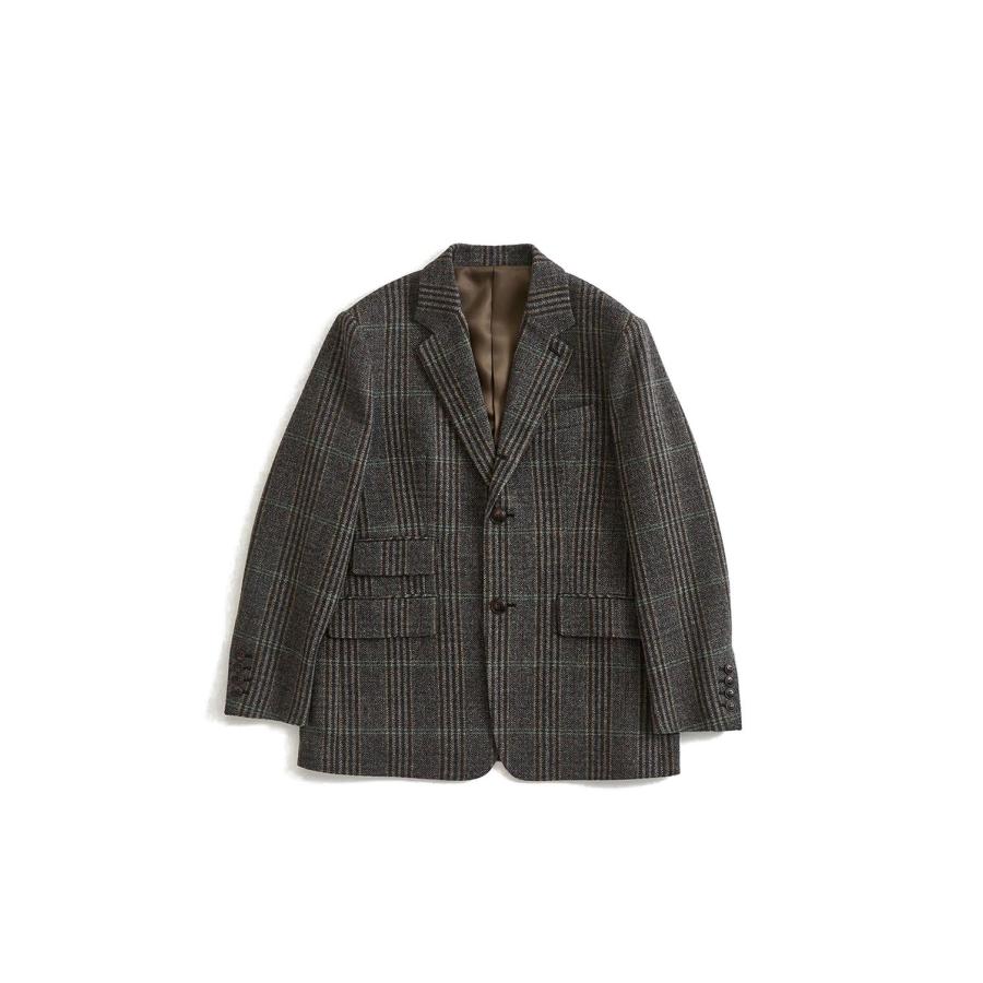 【P5倍】BRITISH WOOL CHECKED JACKET - 48 BROWN (26AMSJK02) Shinzone(シンゾーン) | THE SHINZONE