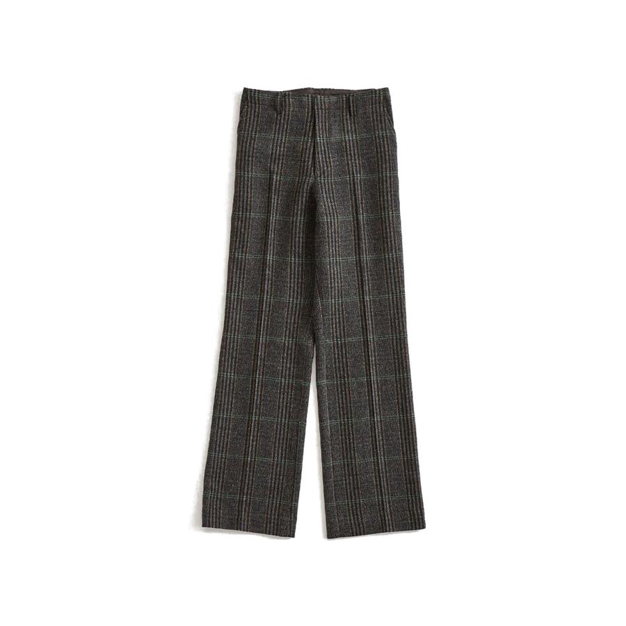 BRITISH WOOL CHECKED TROUSERS - 48 BROWN (26AMSPA03) Shinzone(シンゾーン) | THE SHINZONE