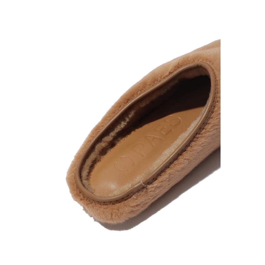 ROUND FUR LOW MULE - BROWN (25007) PAES(ペイズ) |  | 06