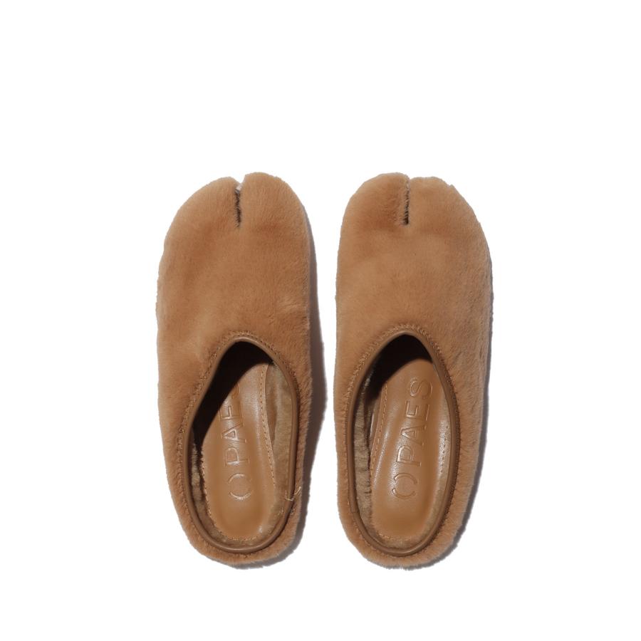 ROUND FUR LOW MULE - BROWN (25007) PAES(ペイズ) |  | 07