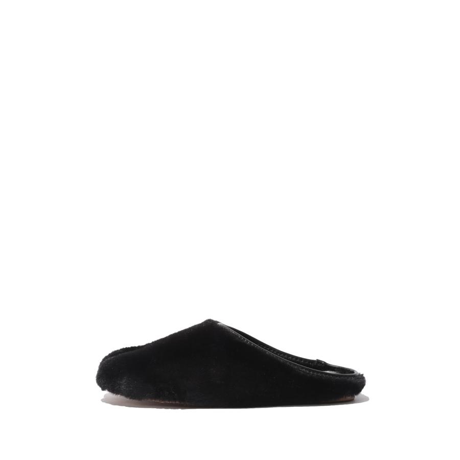 ROUND FUR LOW MULE - BLACK (25007) PAES(ペイズ) | 