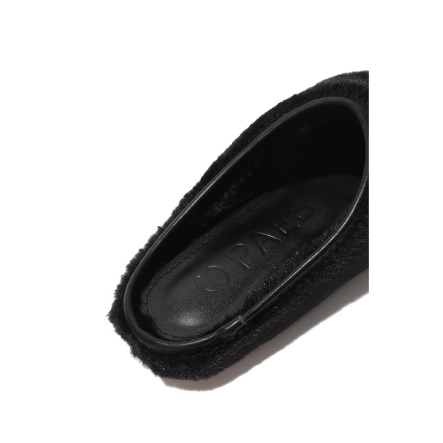 ROUND FUR LOW MULE - BLACK (25007) PAES(ペイズ) |  | 06